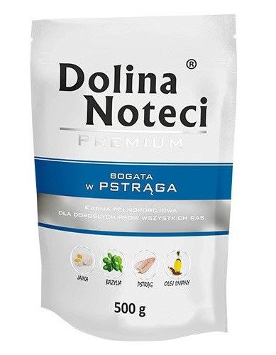 DOLINA NOTECI PREMIUM Mokra karma dla psa BEZ KURCZAKA MIX smaków 10x500g na Arena.pl
