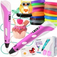 ZESTAW DŁUGOPIS 3D DRUKARKA 110 METRÓW WKŁADU + ZESZYT + FORMA GRATIS