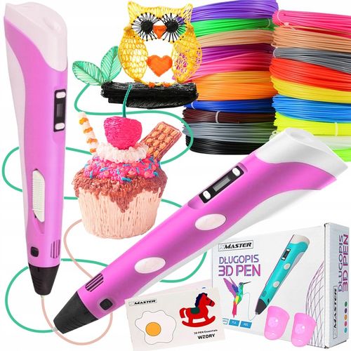 ZESTAW DŁUGOPIS 3D DRUKARKA 110 METRÓW WKŁADU + ZESZYT + FORMA GRATIS na Arena.pl