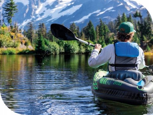 Kajak 1os. Challenger K1 Intex 68305 Pompka Wiosło na Arena.pl