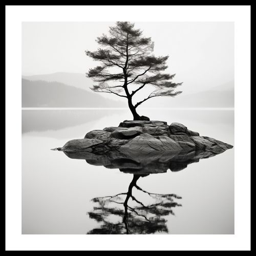 Plakat 40x40cm Samotne Drzewo na Arena.pl