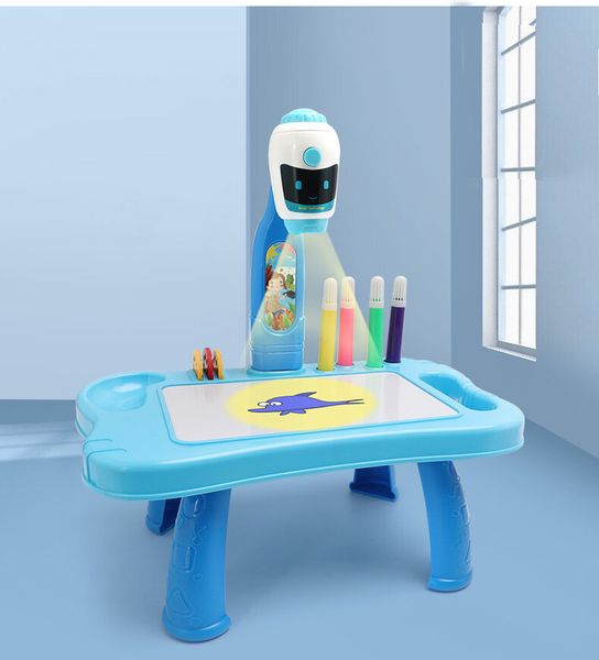 Mini Projektor Robot Stolik 2w1 Akcesoria Niebieski zdjęcie 3
