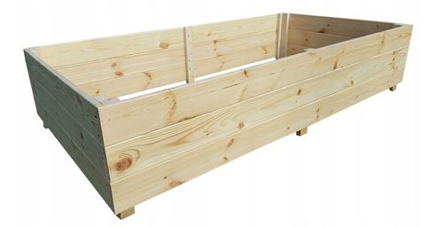 WARZYWNIAK ZIELNIK INSPEKT SKRZYNIA 120x80x30 EKO DREWNIANY WYSOKI na Arena.pl