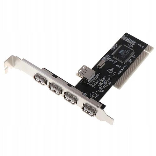 Kontroler Adapter Karta PCI 32x - 4x USB 2.0 + 1x USB 2.0 Wewnętrzny na Arena.pl