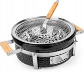 OKRĄGŁY CERAMICZNY PIECYK STOŁOWY PRZENOŚNY GRILL WĘGLOWY