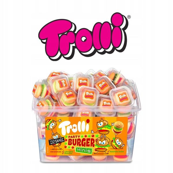 Żelki Mini Burger Trolli BOX 60 szt. zdjęcie 1