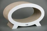 Drapak kartonowy ELIPSO Biały • komfort + styl • stabilny i wytrzymały