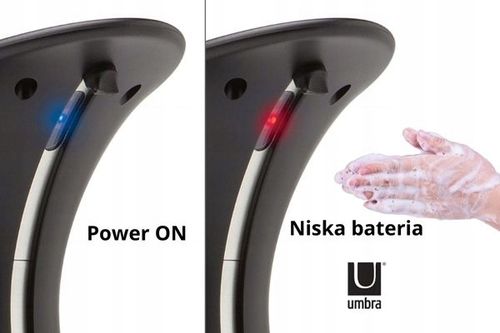 AUTOMATYCZNY DOZOWNIK MYDŁA W PŁYNIE OTTO UMBRA SREBRNY MATOWY 250ML na Arena.pl