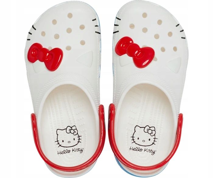 Dziecięce Buty Chodaki Crocs Classic Hello Kitty 209469 Clog 25-26 zdjęcie 6