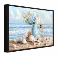 Obraz W Ramie Na Płótnie Do Sypialni Salonu Kwiaty w wazonie 120x80