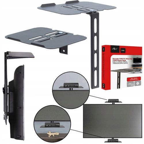 PÓŁKA POD DEKODER DVBT ŚCIENNA ART STO D-52 na Arena.pl