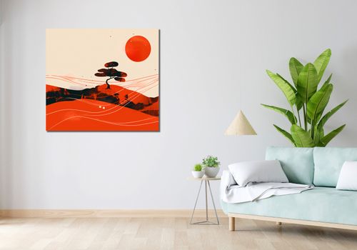 Obraz 100x90cm Czerwone Pustynne Pejzaże na Arena.pl