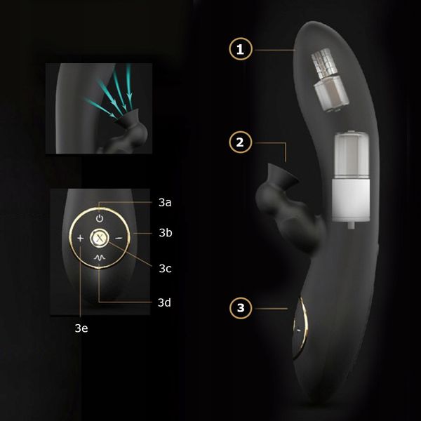 Wibrator, masażer z ssaniem, mocny. Super. Perfumy zdjęcie 10