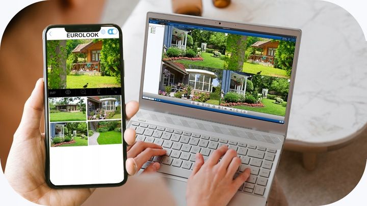 Zewnętrzna Kamera IP WiFi 8MPx Bezprzewodowa SD zdjęcie 12