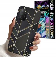 ETUI DO XIAOMI POCO M3 - MARMUREK GEOMETRYCZNE WZORY DLA KOBIET + FOLIA
