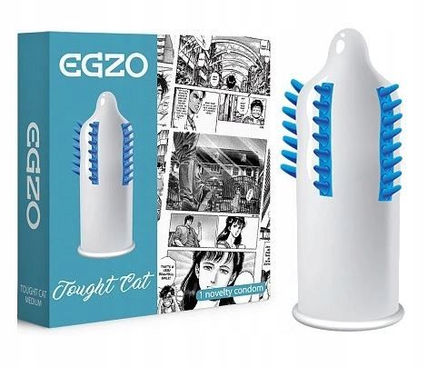 EGZO Prezerwatywy Stymulujące Kolce Wypustki Potęgujące Orgazm 4szt na Arena.pl