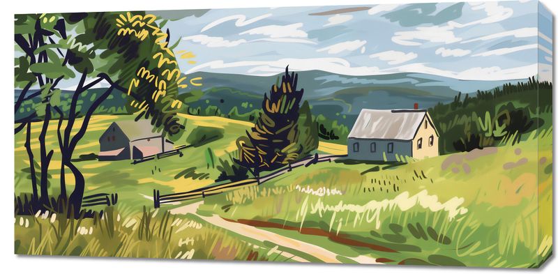 Obraz 100x50cm Bujna Wieś zdjęcie 1