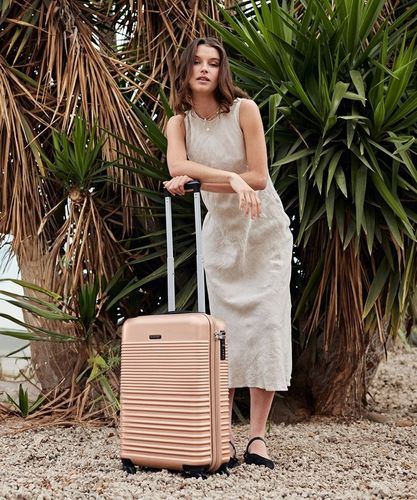 Walizka Kabinowa Podróżna Na Kółkach Twarda PUCCINI Szampańska ABS028C-6C na Arena.pl