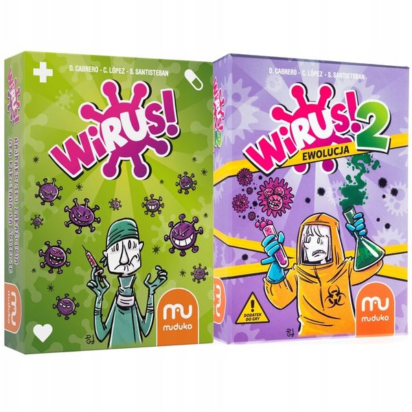 2w1 WIRUS + WIRUS 2 EWOLUCJA GRY MUDUKO TREFL zdjęcie 12