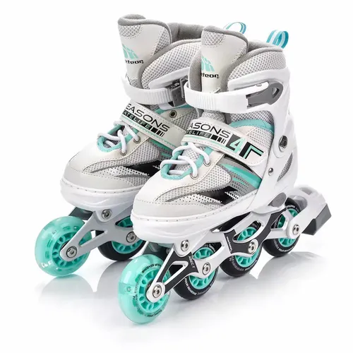 Rolki Regulowane Meteor 4w1 Seasons Minth LED 2022 34-37 na Arena.pl