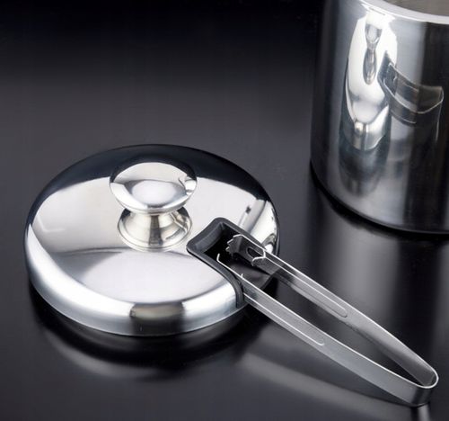 Wiaderko do Lodu Termiczny Pojemnik na Kostki Lód 1,3l + Szczypce Łyżeczka na Arena.pl