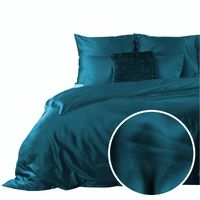 Pościel satynowa komplet 220X200 NOVA3 turkus