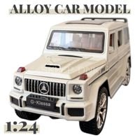 METALOWY MODEL SAMOCHODU MERCEDES G63 G-WAGON 1:24 DŹWIĘK LED NAPĘD PREZENT