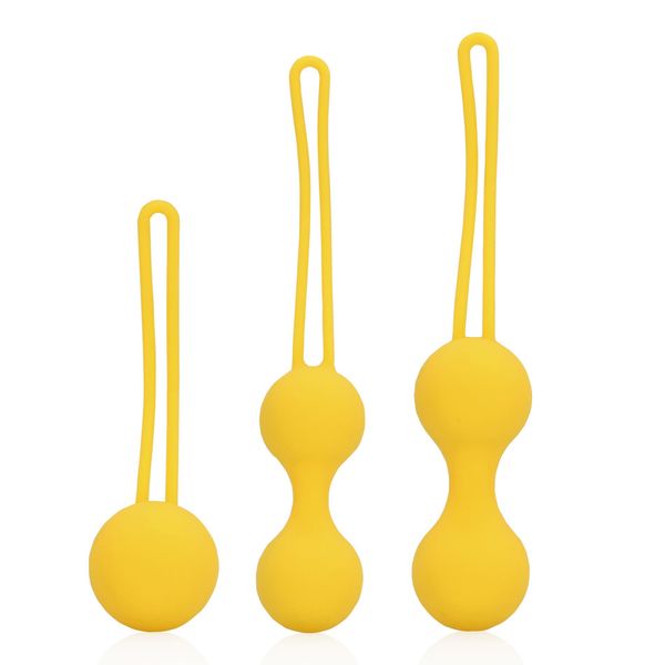 Kegel Ball Exercise Set - Lemonade Yellow zdjęcie 1