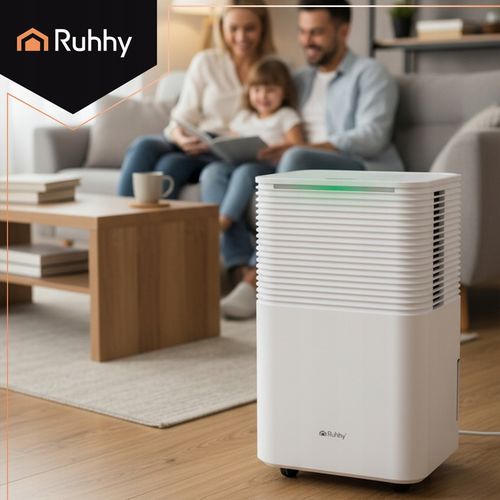 Osuszacz Powietrza RUHHY Wydajny Pochłaniacz 12L/24h Higrostat WiFi na Arena.pl