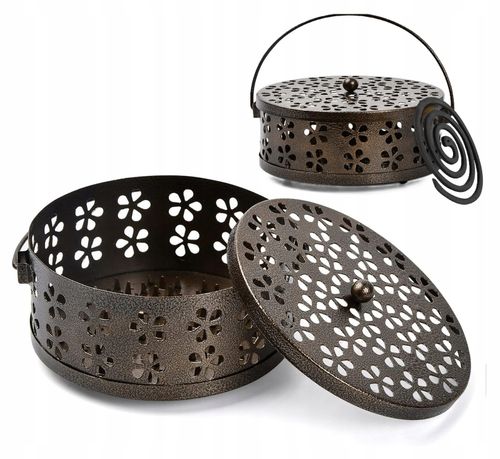 Pojemnik Stojak Uchwyt Na Spiralę Szpulę Kadzidła Na Komary Retro Kemping na Arena.pl