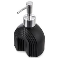 Dozownik do mydła szklany czarny 180 ml