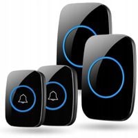 DZWONEK 2SZT BEZPRZEWODOWY DO DRZWI WODOODPORNY IP44 DUŻY ZASIĘG NA BATERIE