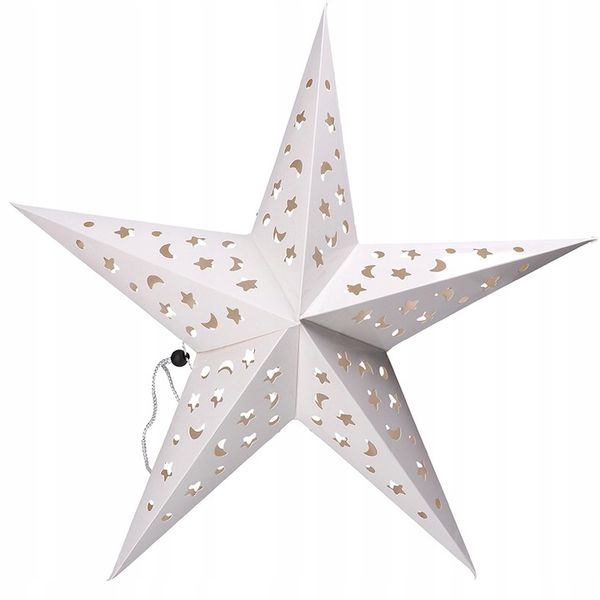 GWIAZDA 3D SKŁADANA ŚWIĄTECZNA WITRAŻ PAPIEROWA zdjęcie 11