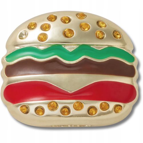 Crocs Przypinki Jibbitz Piny Do Butów Gold Burger na Arena.pl