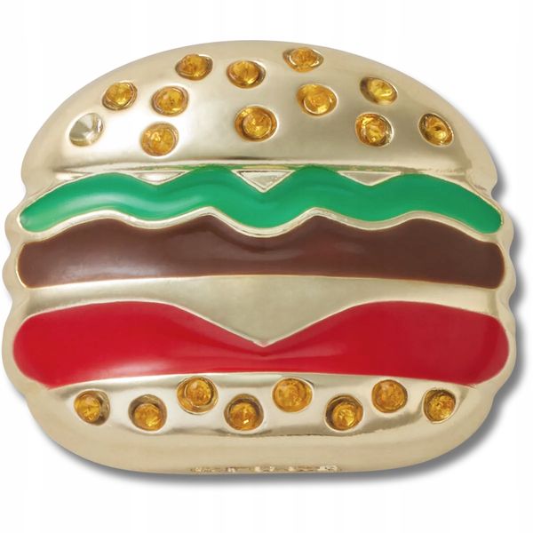 Crocs Przypinki Jibbitz Piny Do Butów Gold Burger zdjęcie 1