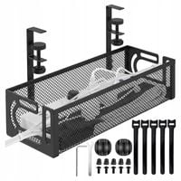 PÓŁKA NA KABLE POD BIURKO BLAT ORGANIZER MASKOWNICA DO KABLI UCHWYT 40