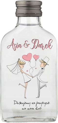 Butelki z nadrukiem NA WESELE PREZENT 100ML 20 szt na Arena.pl