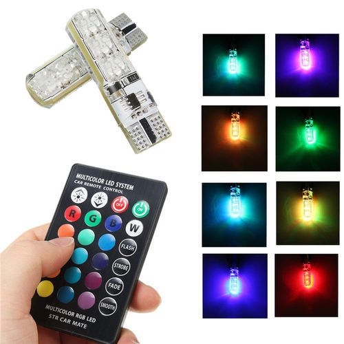 żarówka LED T10 12V RGB CANBUS +pilot na Arena.pl