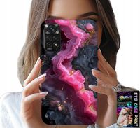 ETUI DO XIAOMI NOTE 11 PRO - RÓŻOWY MARMUREK PLECKI, MODNE WZORY