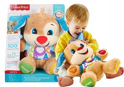 SZCZENIACZEK UCZNIACZEK FISHER PRICE zabawka interaktywna dla dzieci +6m na Arena.pl