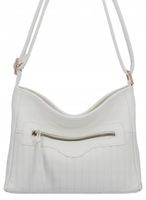 Herisson - torebka worek zamek przeszycia biały 1052L2089