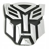 Emblemat Godło Logo Autoboty Transformers Znaczek Samochód Wóz Nalepka 3D
