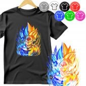 KOSZULKA DZIECIĘCA T-SHIRT - DRAGON BALL GOKU VEGETA SMOK KULE - XL 158-164