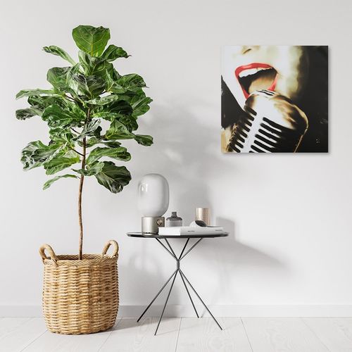 Deco Panel, Kobieta przy mikrofonie 69x69 na Arena.pl