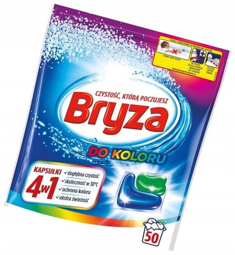 Kapsułki do prania kolorowego Bryza Spring 50 szt. 4w1 na Arena.pl