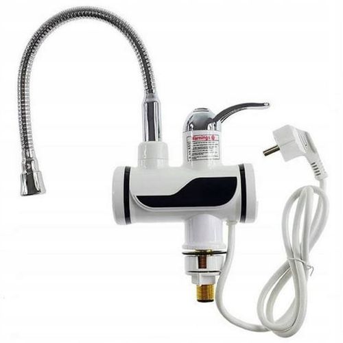 PRZEPŁYWOWY PODGRZEWACZ WODY FLEX ELEKTRYCZNY LCD KUCHENNY Z GIĘTKIM KRANEM na Arena.pl