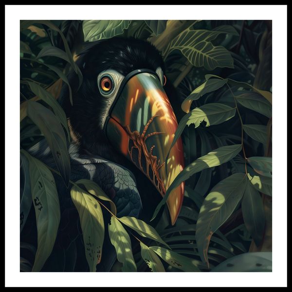 Plakat 50x50cm Skryty Tukan zdjęcie 3