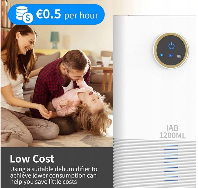 Elektryczny OSUSZACZ powietrza IAB H3-S 720 W 0,5 l/24h USUWA WILGOĆ zdjęcie 6