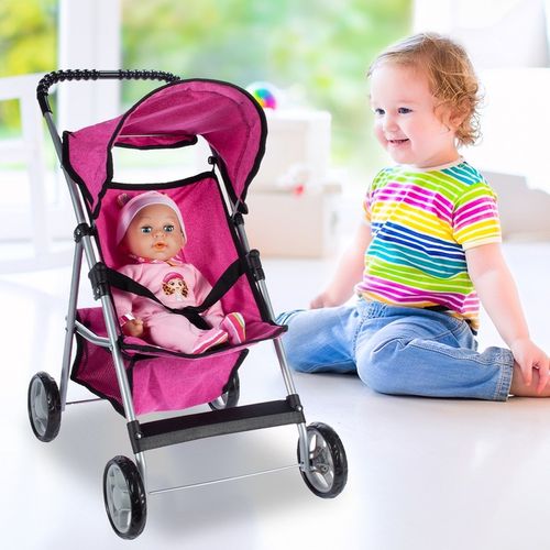 SPACERÓWKA WÓZEK DLA LALEK SPACEROWY SKŁADANY LEKKI STABLINY KSIĘŻNICZNA na Arena.pl
