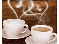 40X50CM OBRAZ DWIE FILIŻANKI KAWY OBRAZ